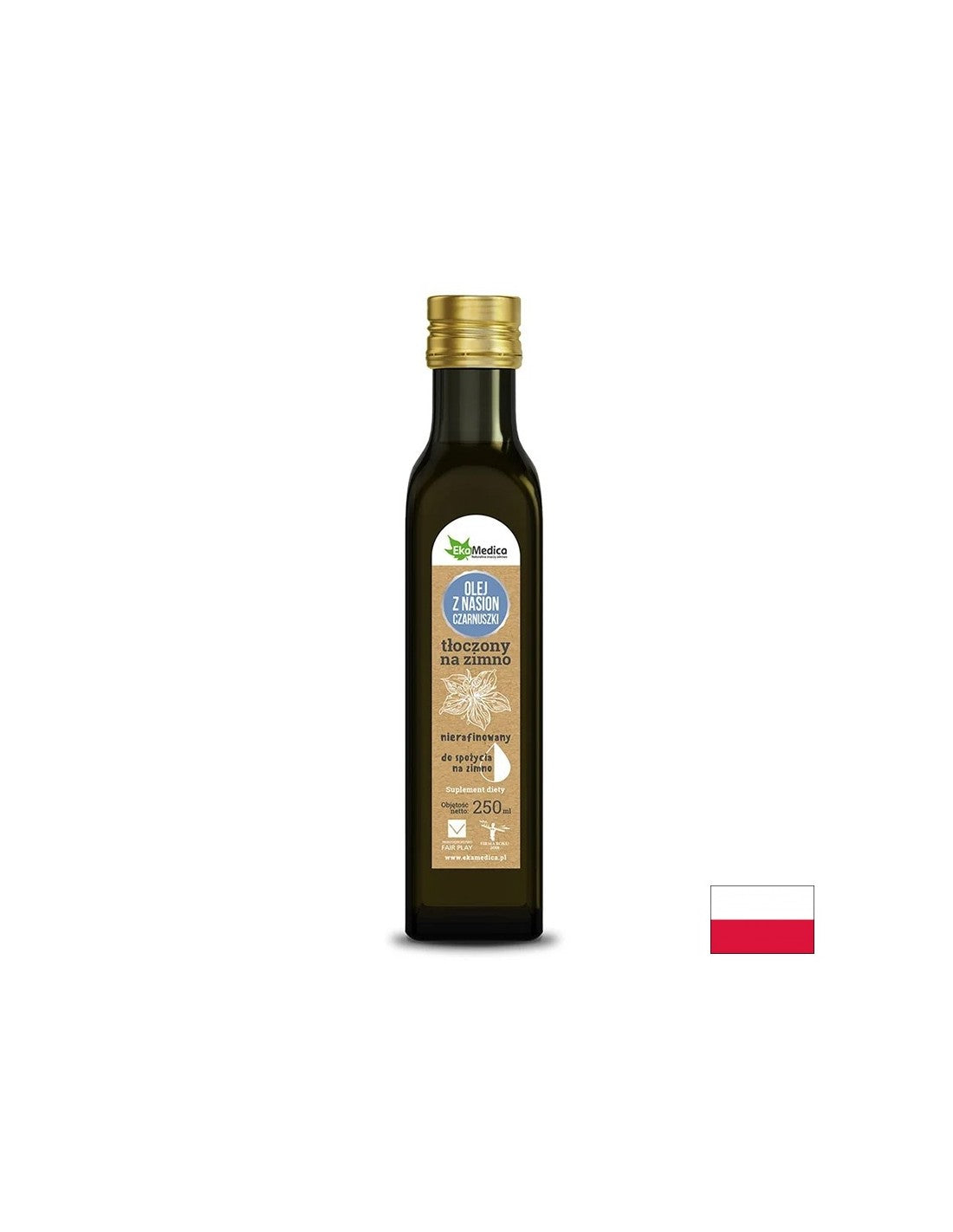 Olio di cumino nero spremuto a freddo, 250 ml