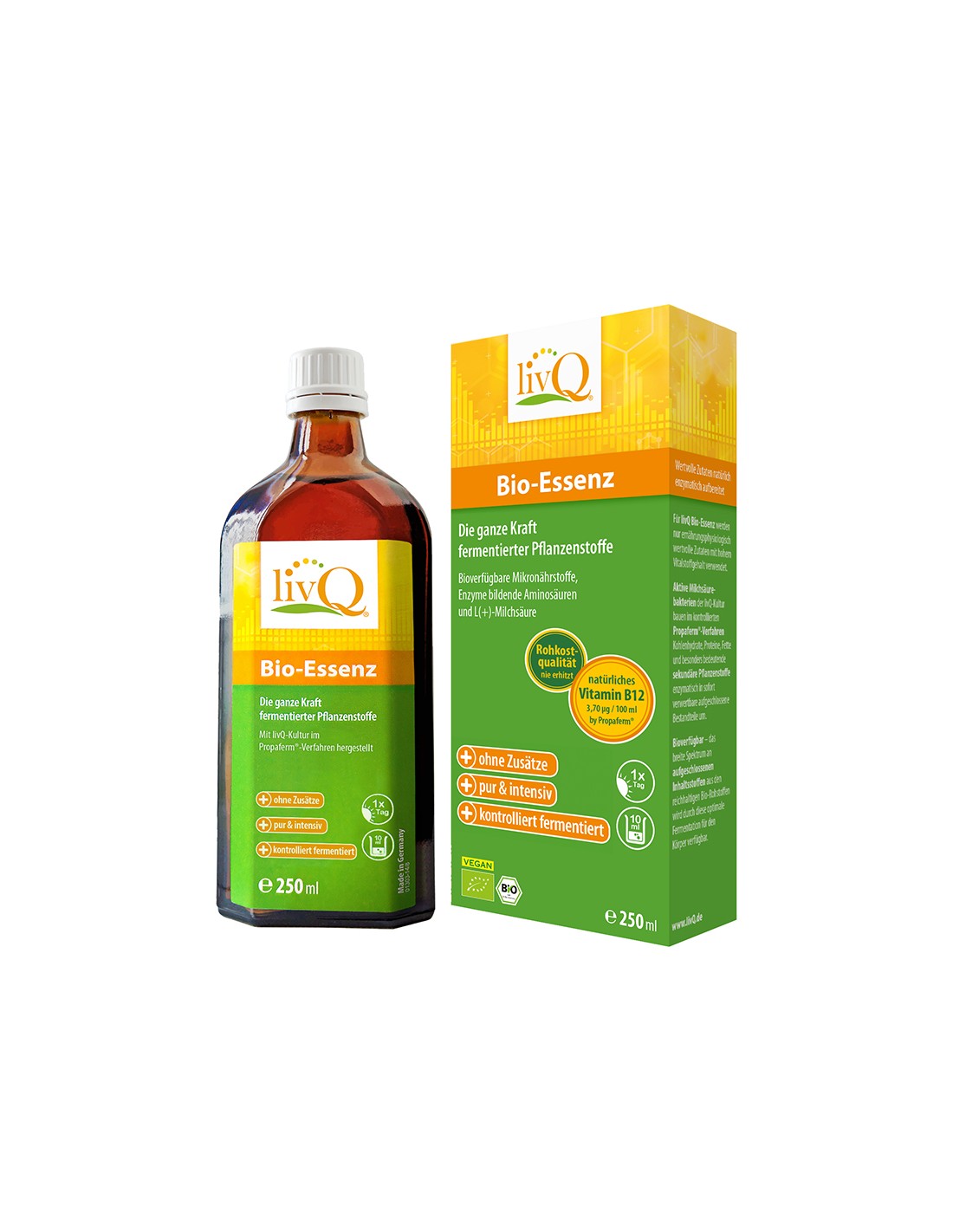 Sciroppo con estratti vegetali fermentati Bio, 250 ml <tc>LivQ</tc>