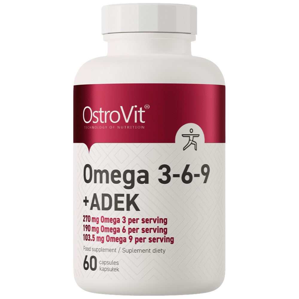 Omega 3-6-9 + Adek | Vitamina A + D + E + K 60 Capsule di gel