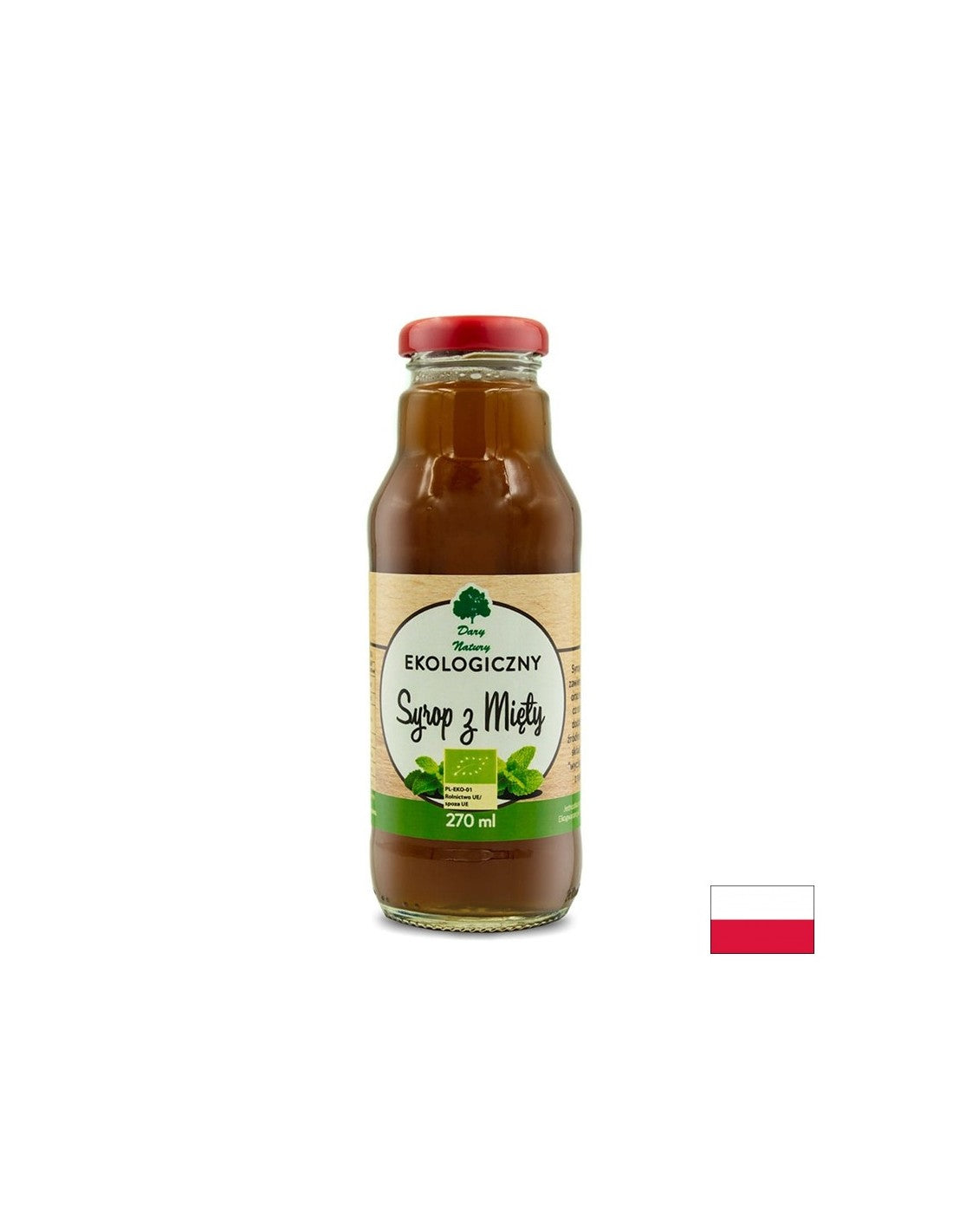 Mint syrup Bio, 270 ml Dary Natury