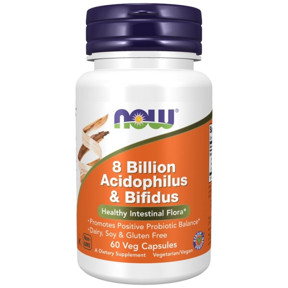 8 miliardi di acidophilus e bifidus - 60 capsule