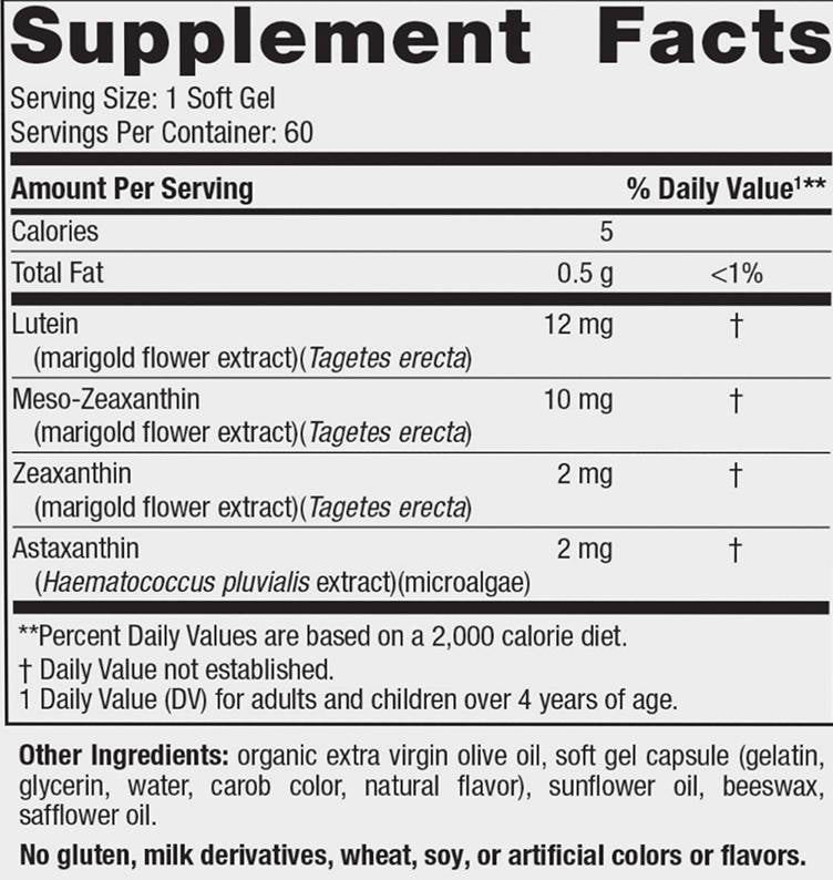 Difesa degli occhi leggeri blu - 60 capsule gel