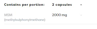 MSM 1000 mg - 120 capsule