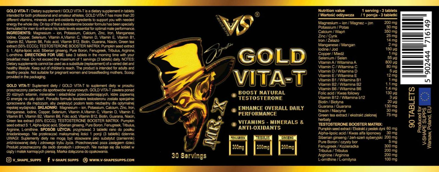 Mr. X Gold Vita-T 90 compresse