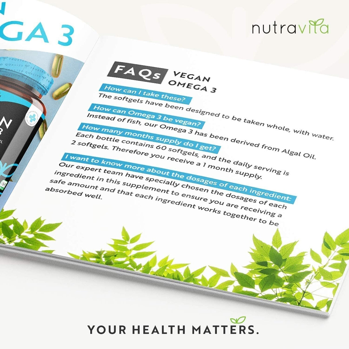 Omega 3 vegani - 2000 mg /60 capsule gel vegane/