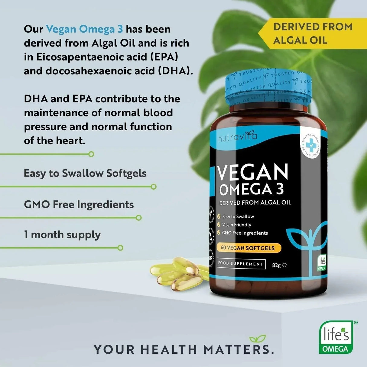 Omega 3 vegani - 2000 mg /60 capsule gel vegane/