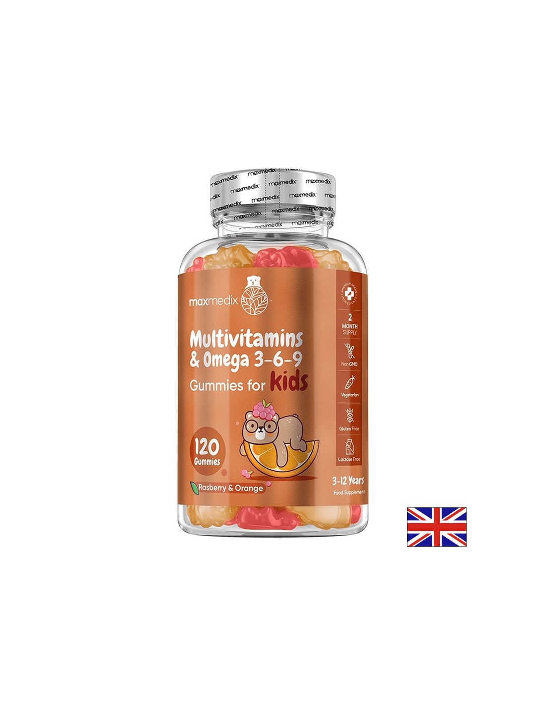 Multivitaminici + Omega 3-6-9 (formula per bambini), 120 compresse gel