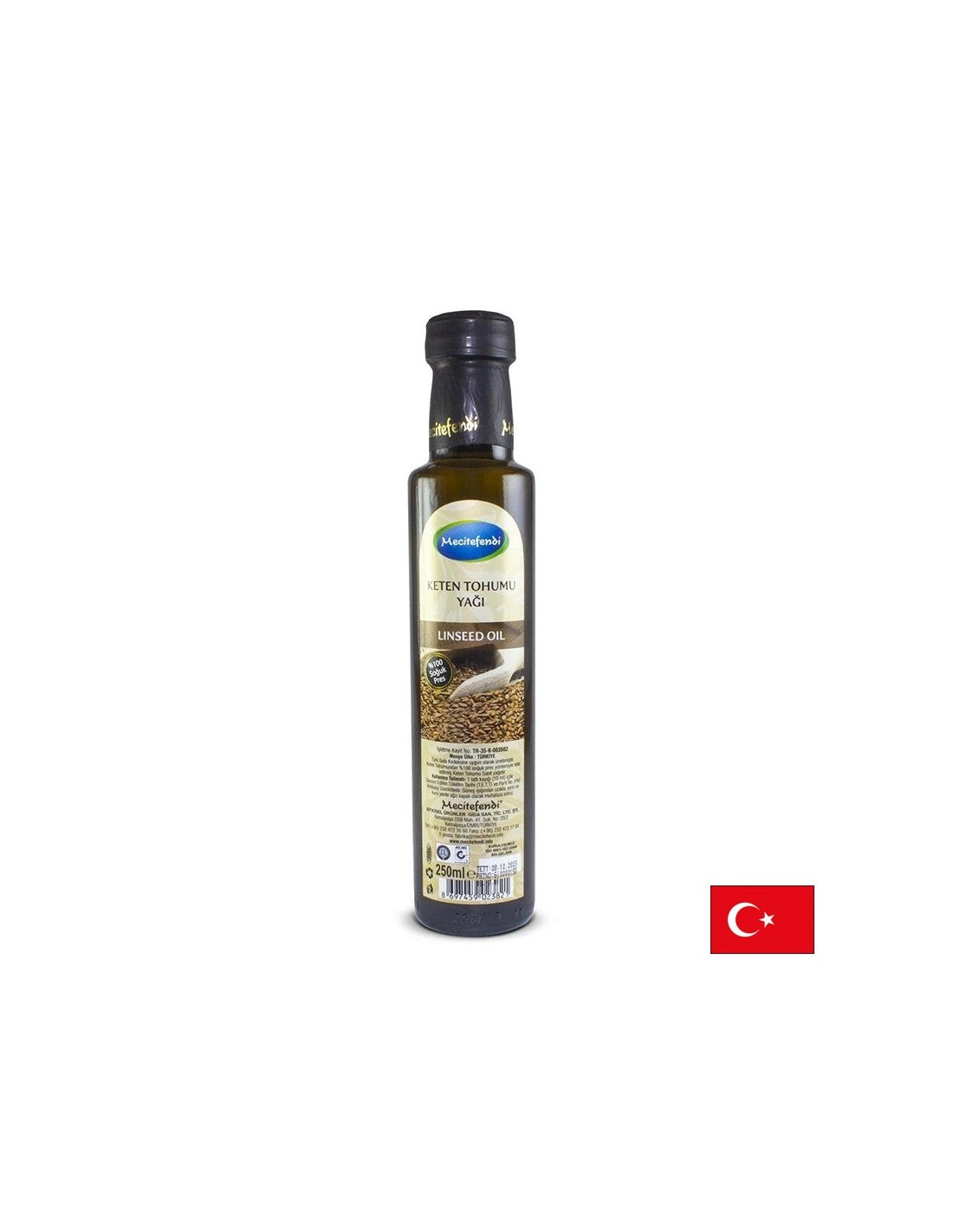 Olio di semi di lino (omega-3-6-9) 250 ml, 25 dosi