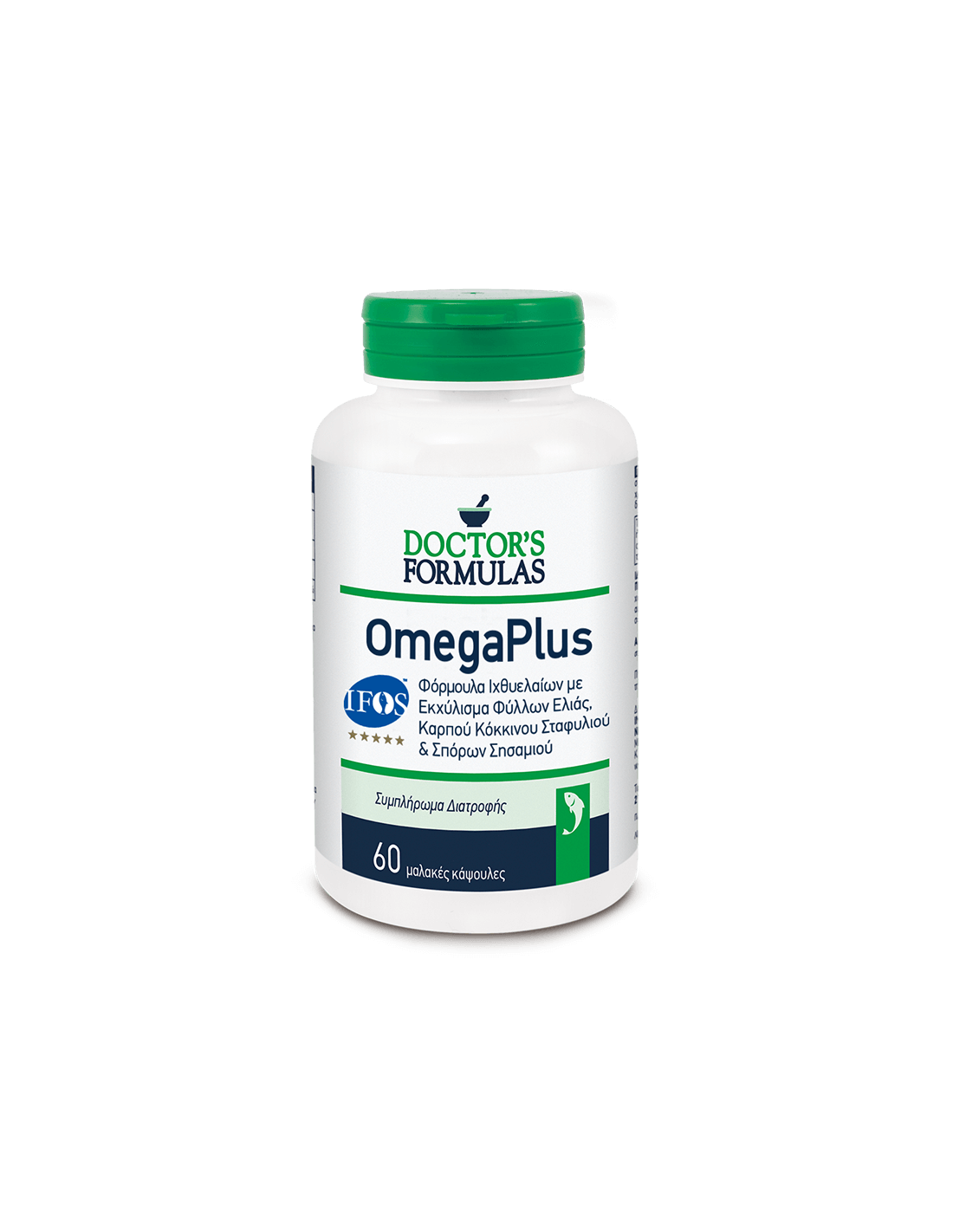 Omega Plus (Omega-3, oliva, semi d'uva e sesamo), 60 capsule softgel Doctor's Formulas