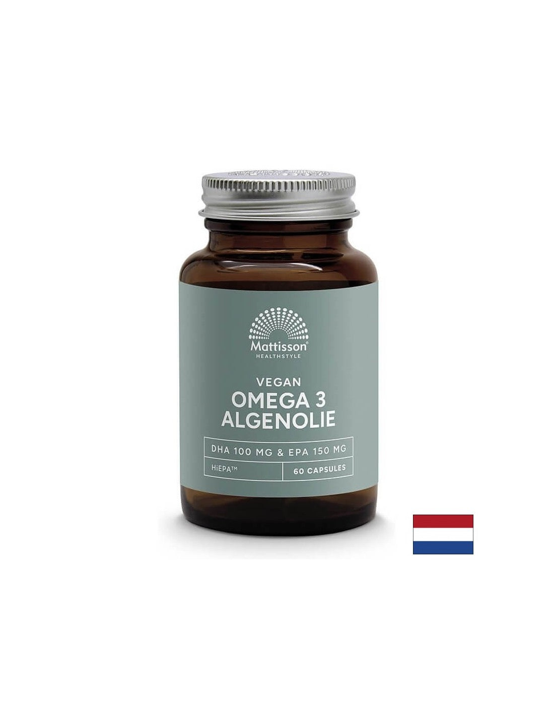 Omega-3 vegani dalle alghe - Supporto per la funzione cardiaca e cerebrale, EPA 150 mg, DHA 100 mg, 60 capsule