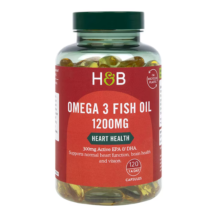 Olio di pesce concentrato Omega-3 (Olio di pesce Omega 3) 1200 mg 120 capsule OLANDA & BARRETT