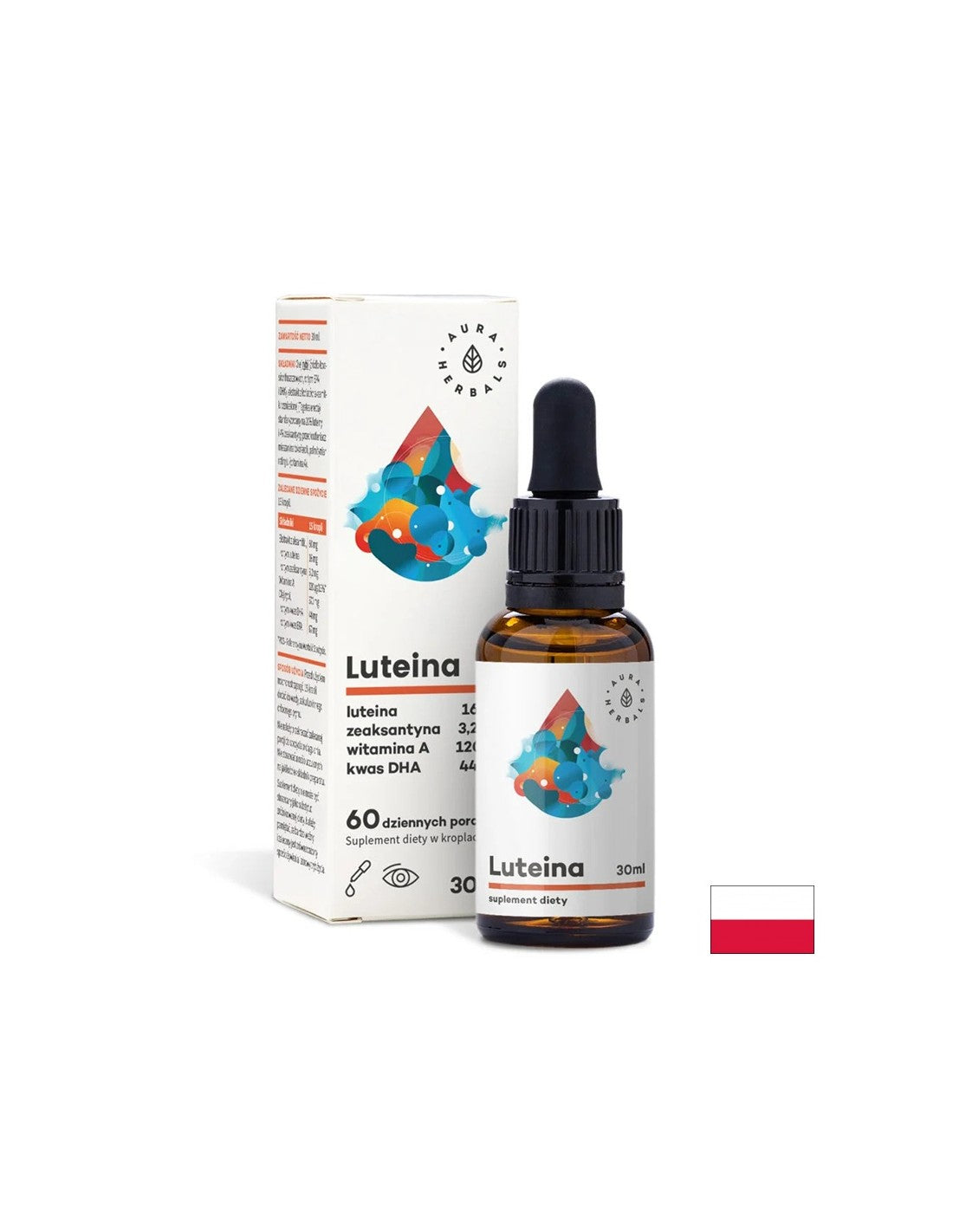 Salute degli occhi - Luteina + zeaxantina + vitamina A e Olio di pesce, 30 ml, gocce