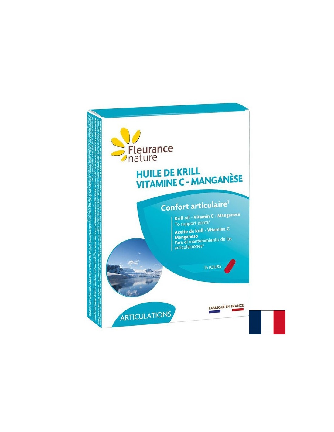 A sostegno delle ossa e del cuore - Krill (olio) + Vitamina C e Manganese, 300 mg x 15 capsule