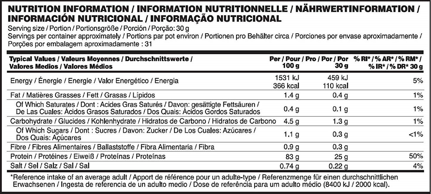 100% isolare il gold standard - 0,930 kg