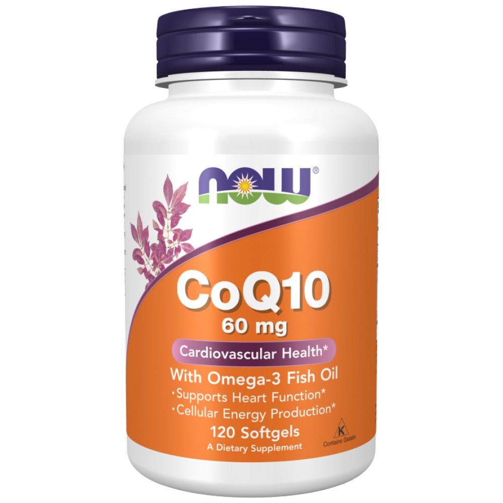 COQ10 60 mg + omega 3 - 120 capsule gel