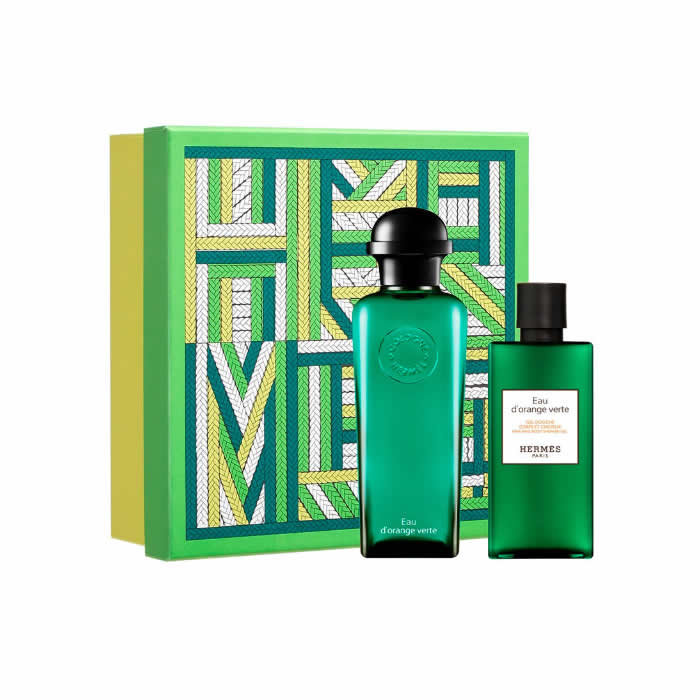 <tc>Hermès</tc> Eau D'Orange Verte Eau De Colonia Spray 100ml Set 2 Pezzi