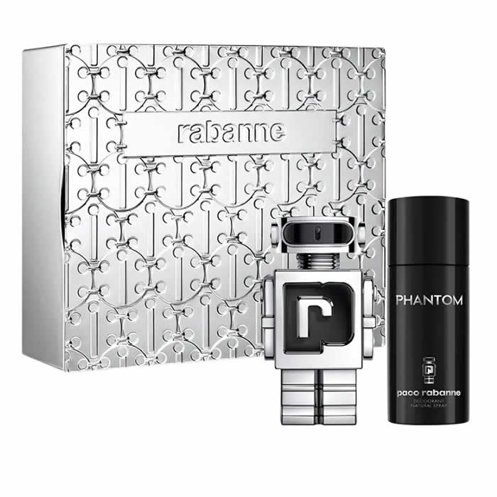 <tc>PACO RABANNE</tc> Phantom Eau De Toilette Spray 100ml Set 2 Pezzi