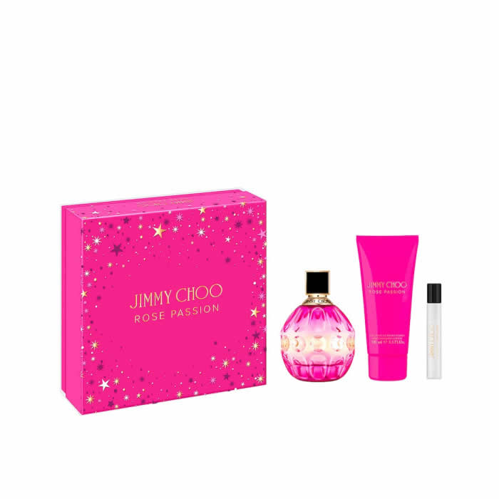 <tc>JIMMY CHOO</tc> Rose Passion Eau De Perfume Spray 100ml Set 3 Pezzi