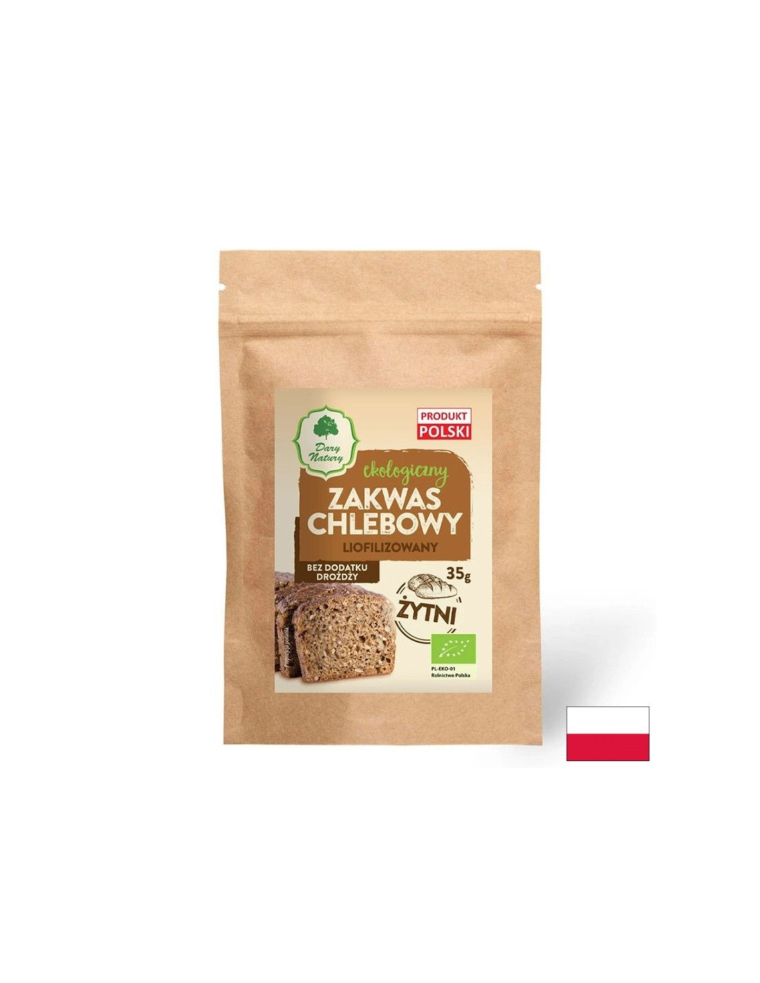Pasta madre di segale liofilizzata Bio, 35 g <tc>Dary Natury</tc>