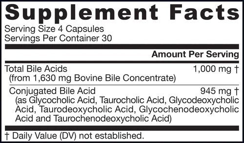 Fattori di acido biliare - 120 capsule