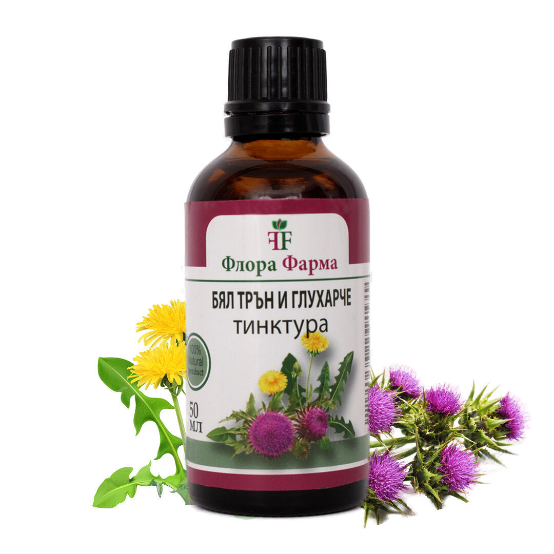 Cardo mariano 375 mg e tarassaco 375 mg – tintura 50ml FLORA FARMS