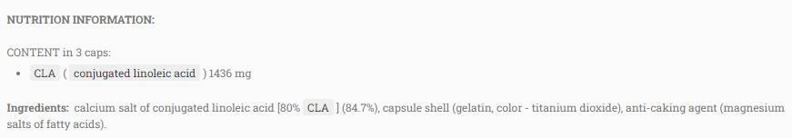 Cla | Acido linoleico coniugato - 90 Softgels