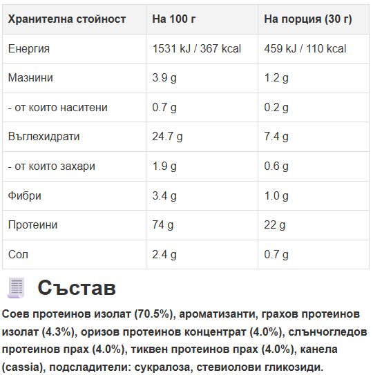 Proteine vegane (vaniglia) 40 porzioni - (2 x 600 g)