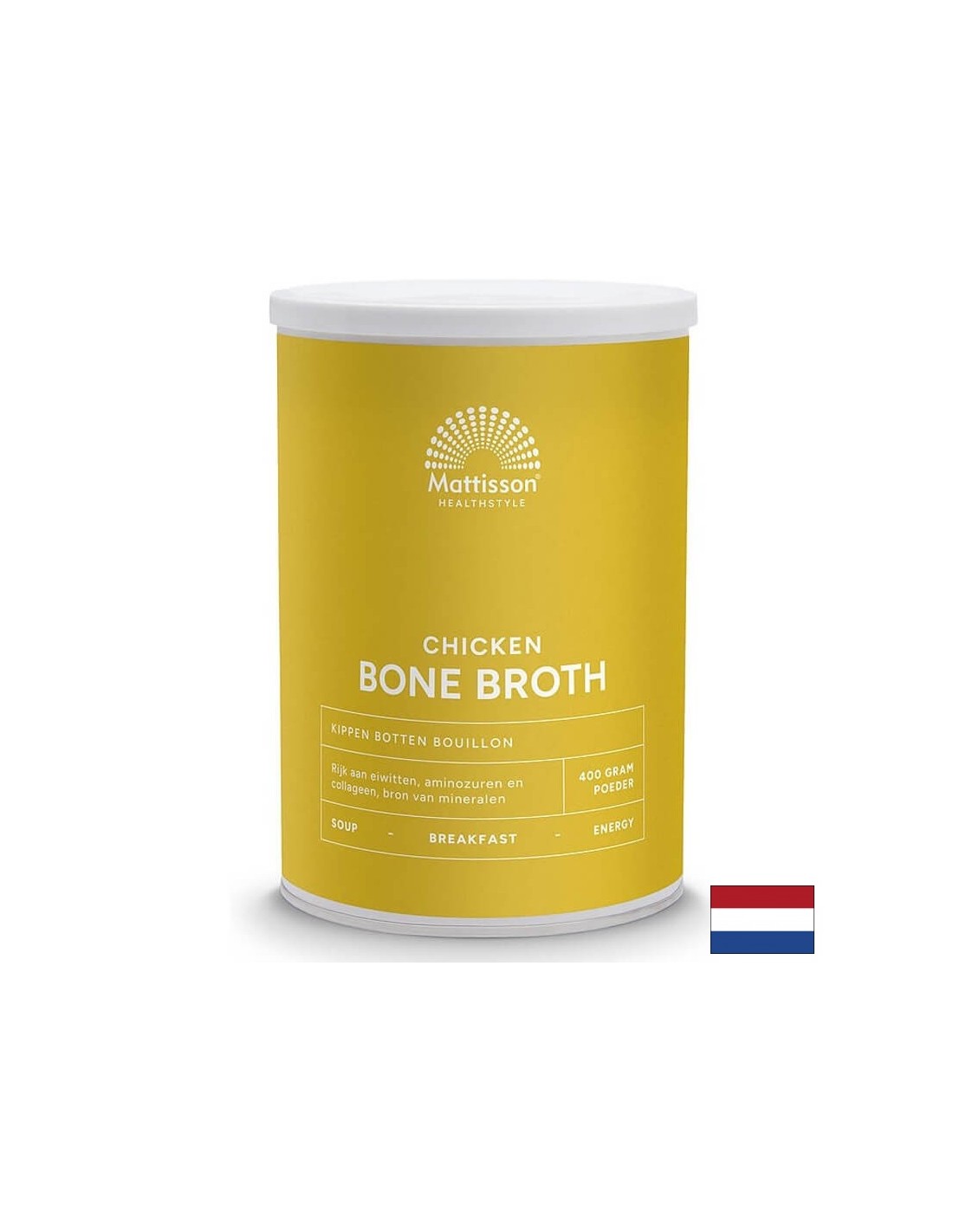 Pelle bella e articolazioni sane - Brodo di ossa di pollo, 400 g di polvere
