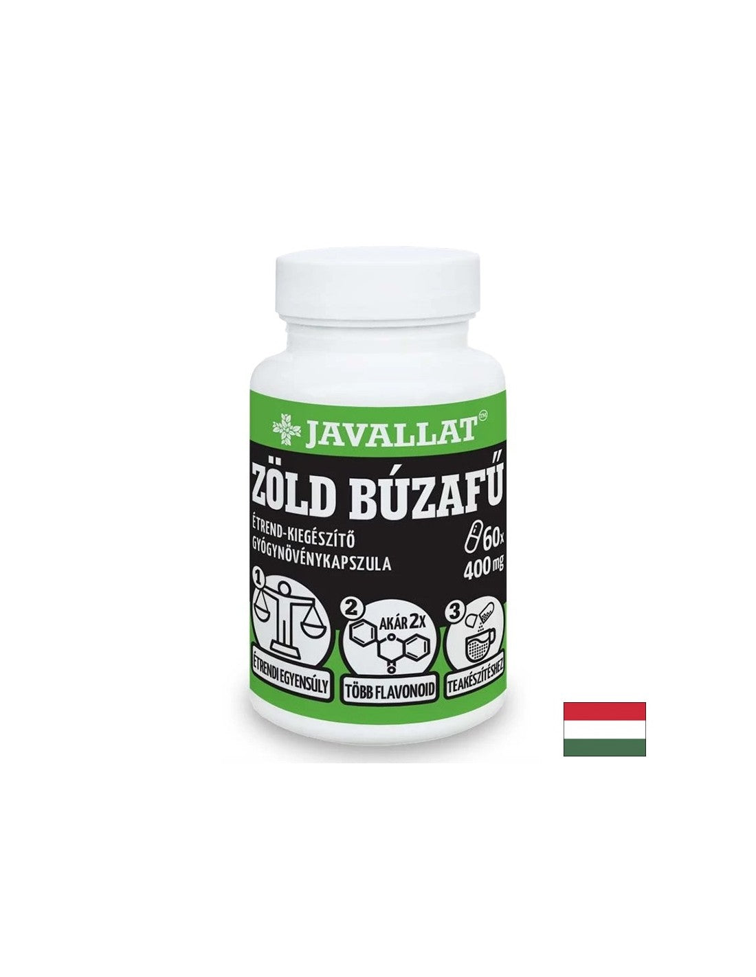 Fegato e buona digestione - Erba di grano, 400 mg x 60 capsule