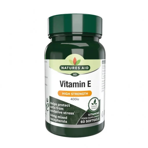 Vitamina E Naturale 400iu 60 capsule <tc>Natures Aid</tc>