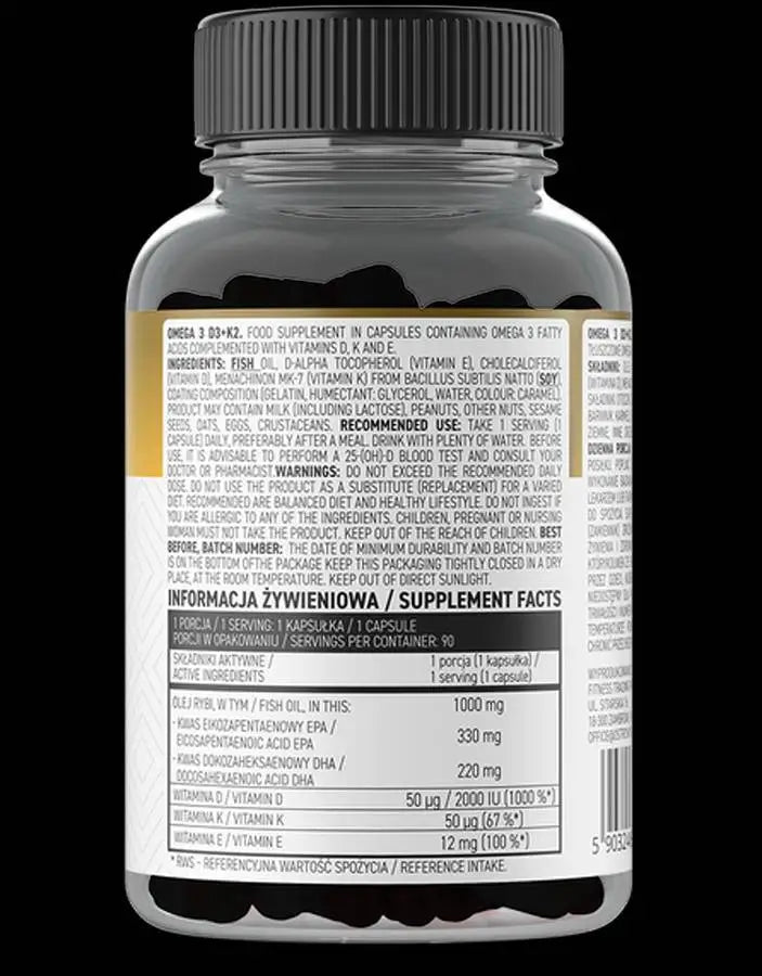 <tc>OstroVit</tc> Omega 3/D3 + K2 - 90 capsule di gel