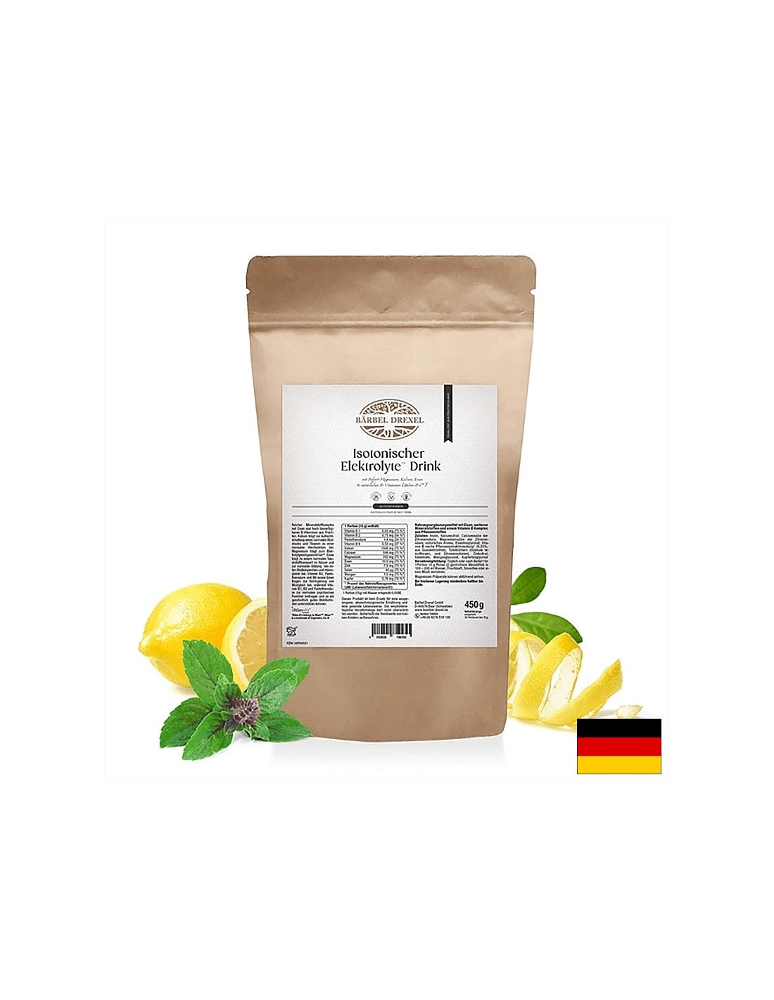 Bevanda energetica isotonica elettrolitica - Contro la disidratazione e la perdita di elettroliti, 450 g, polvere