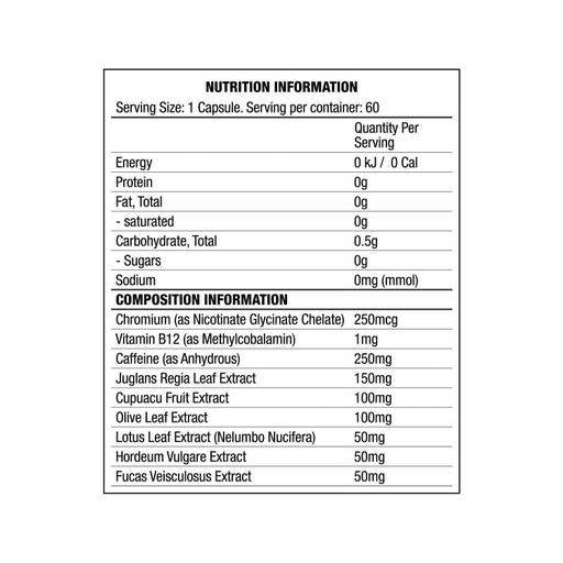 Chaos Cutz | Bruciatore grasso hardcore - 60 capsule