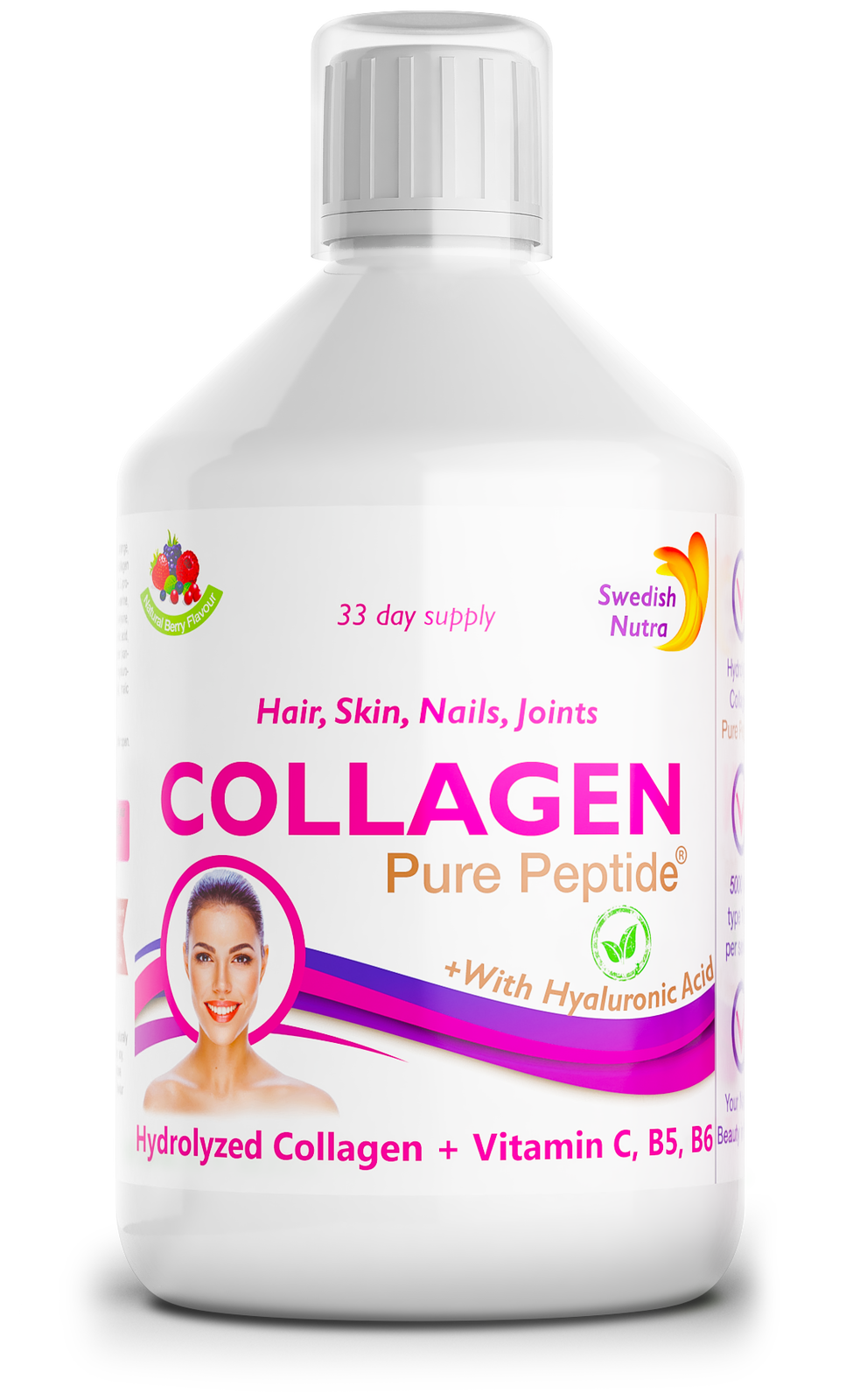 Collagene di manzo 5.000 mg con acido ialuronico 5 mg - 500 ml