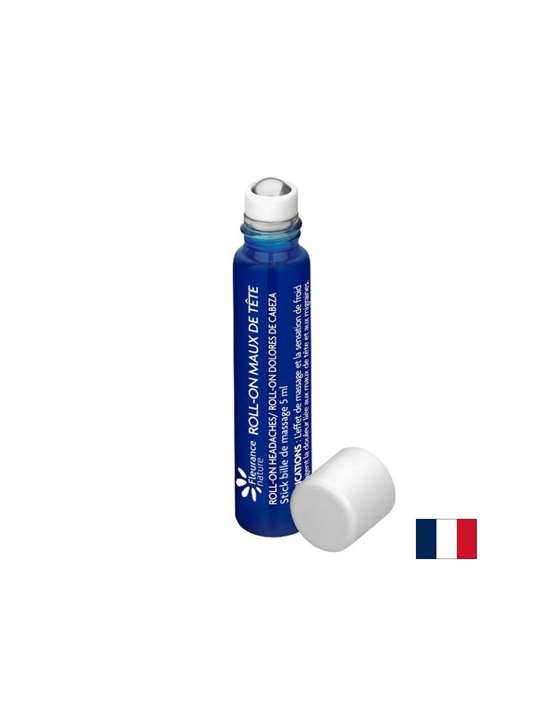 Roll-on con oli essenziali contro mal di testa ed emicrania, 5 ml