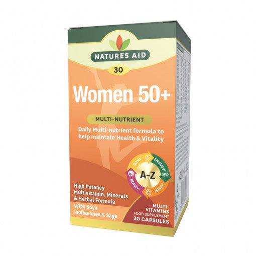 Complesso per donne 50+ (Multivitaminico per donne 50+) & Minerali) 30 capsule NaturesAid