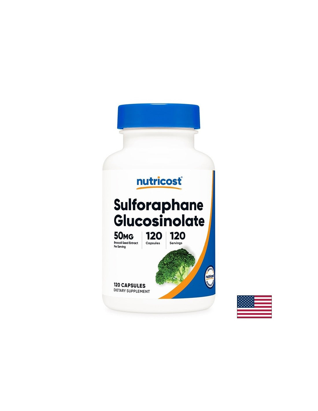 Antiossidante per fegato, cervello e sistema immunitario - Sulforafano glucosinolato, 50 mg x 120 capsule