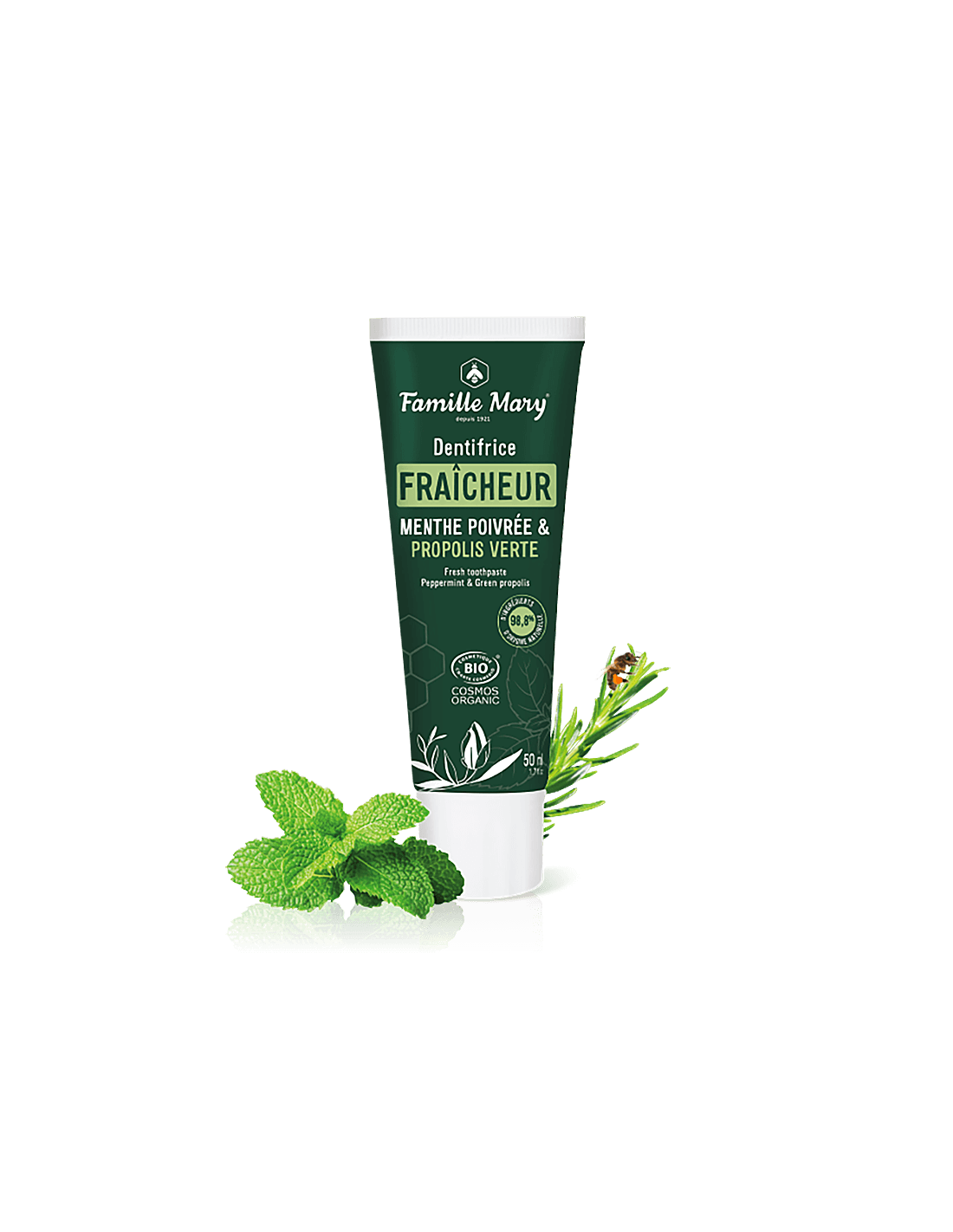 Dentifricio alla menta e propoli verde, 50 ml