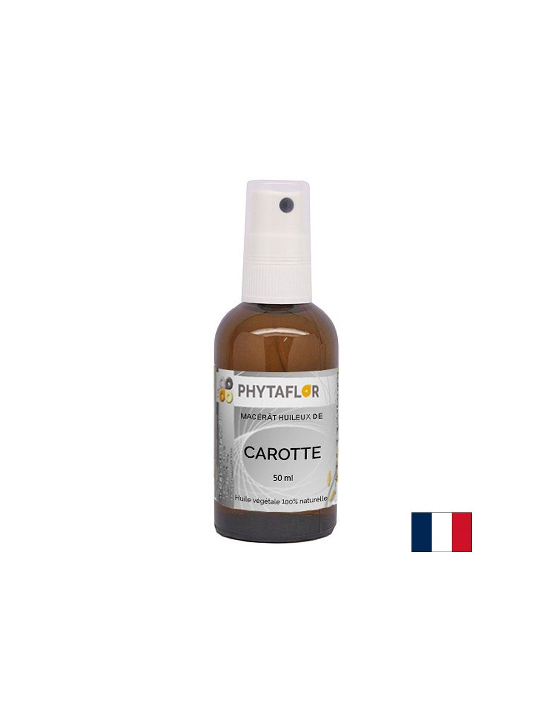 Macerato oleoso di carota per abbronzatura naturale della pelle, spray, 50 ml