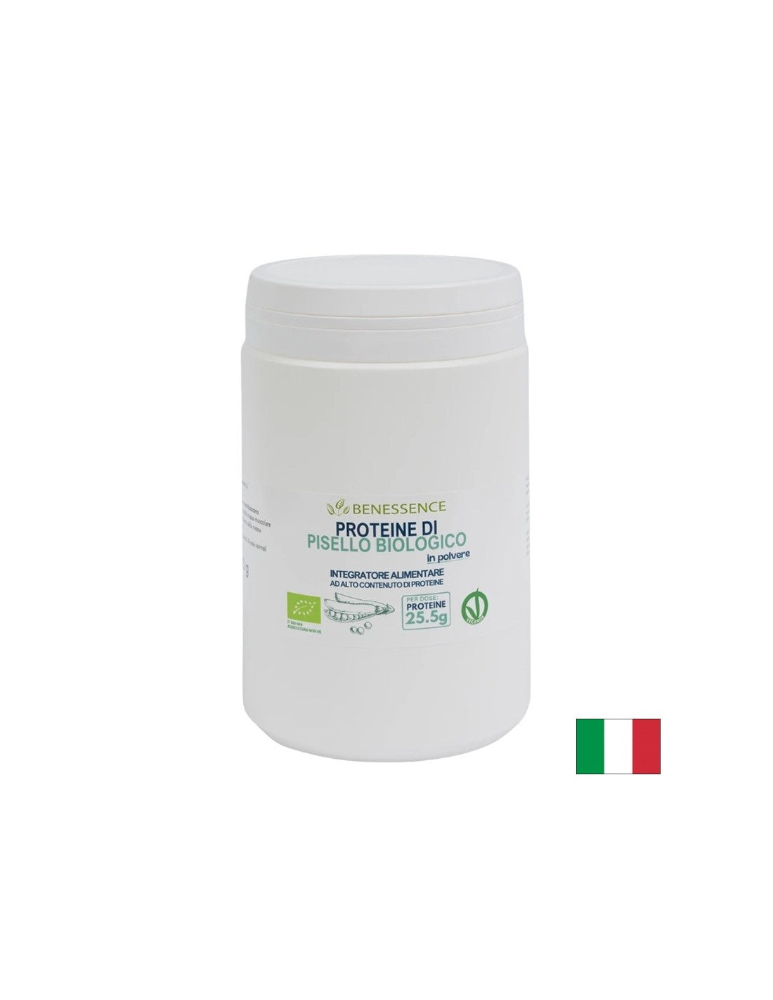 Proteine vegetali – Il tono muscolare, l'allenamento e l'invecchiamento, 500 g di confezioni