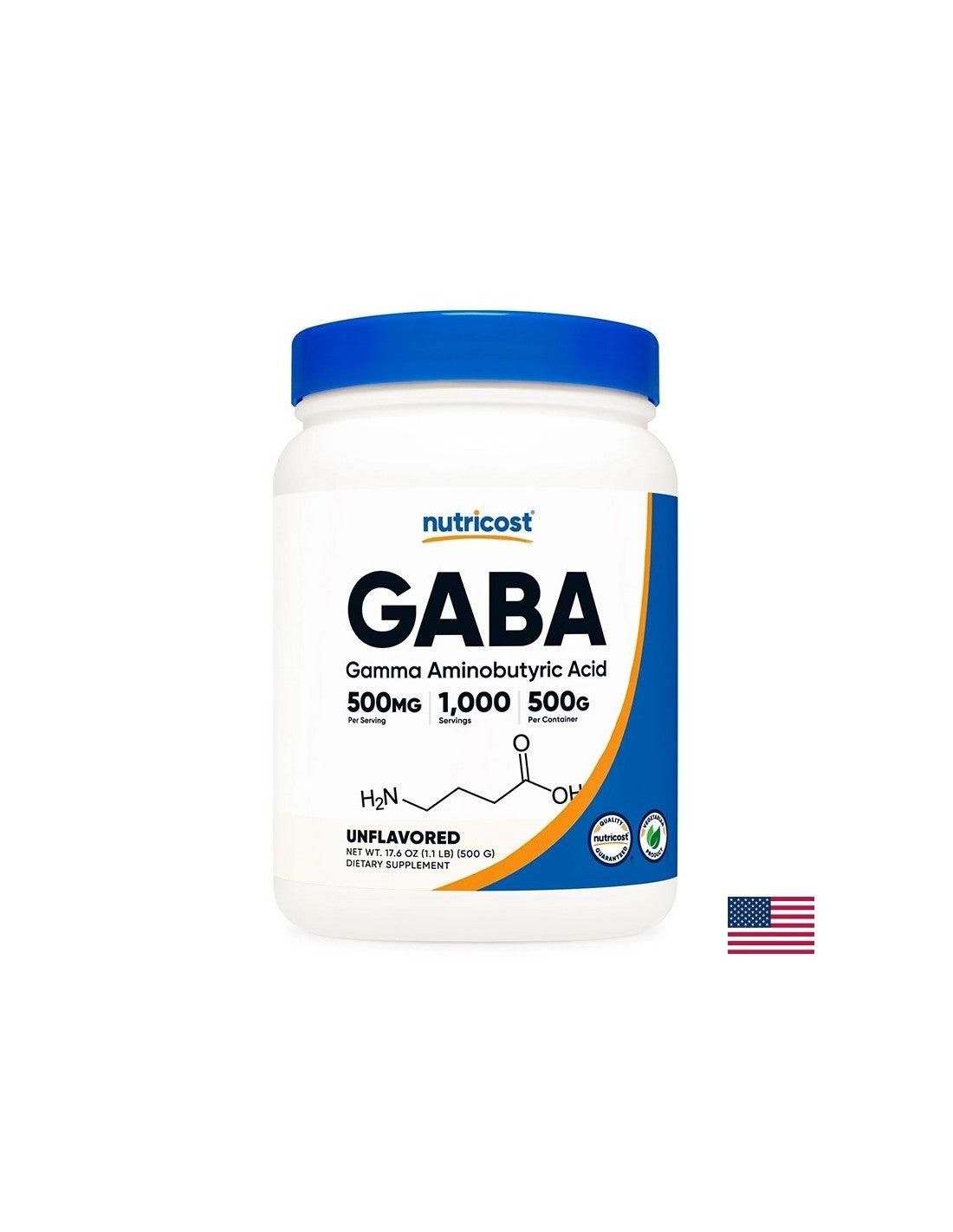 Stress e buon umore - GABA (acido gamma-aminobutirrico), polvere da 500 g