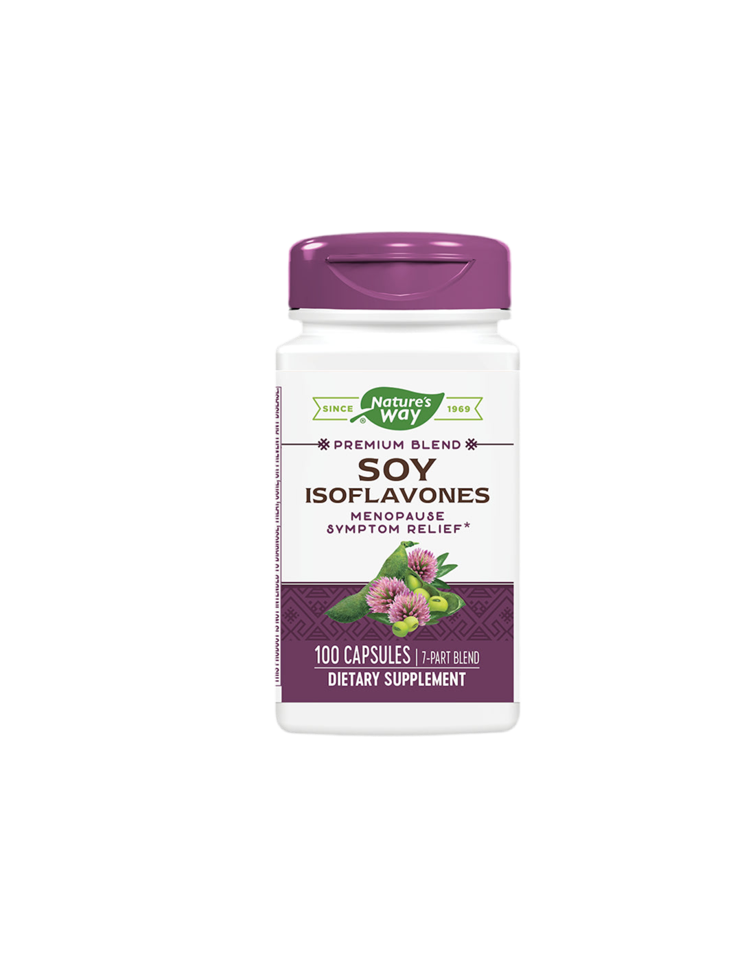 Isoflavoni di soia - formula premium - Per la menopausa, 500 mg, 100 capsule