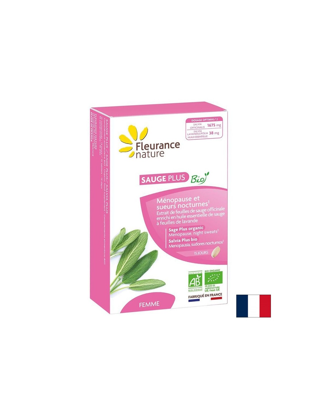Per la menopausa e sudorazione eccessiva - Salvia+, 500 mg x 15 compresse