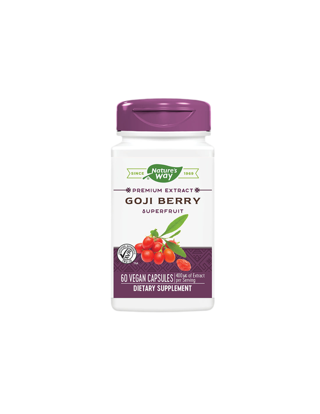 Bacche di Goji - Estratto Premium - Immunità e vitalità, 500 mg, 60 capsule