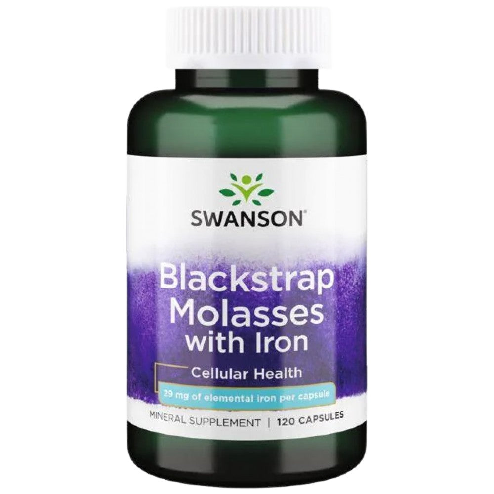 Melassa di blackstrap con ferro 29 mg 120 capsule