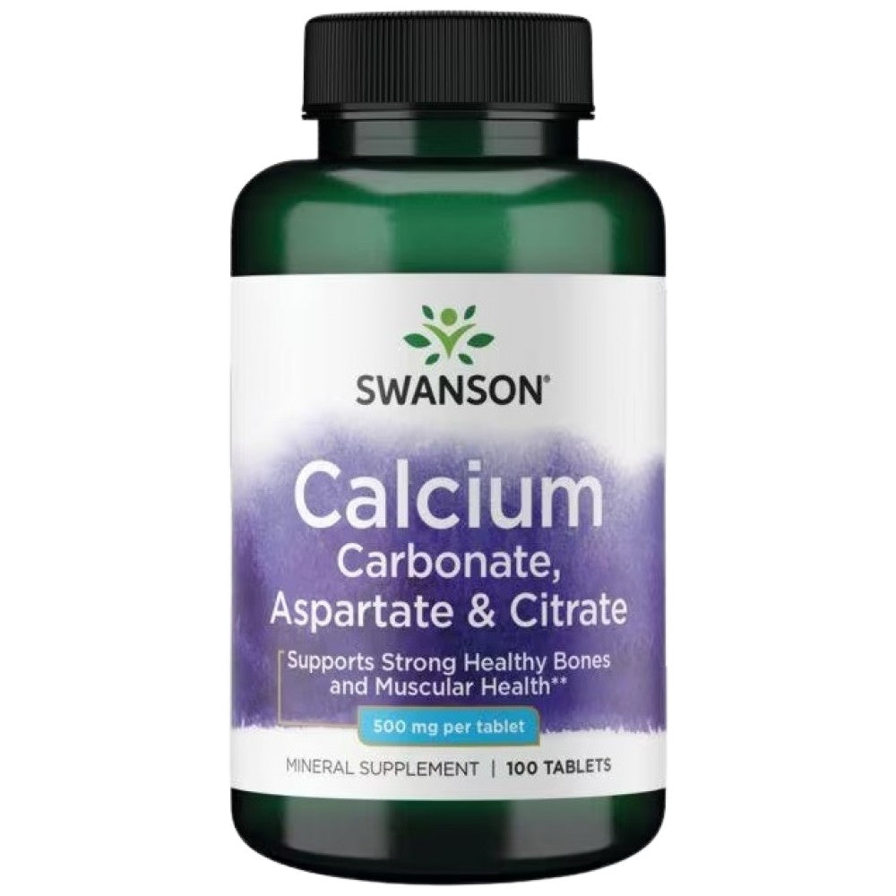 Complesso di calcio 500 mg | Compresse di carbonato, aspartato e citrato 100