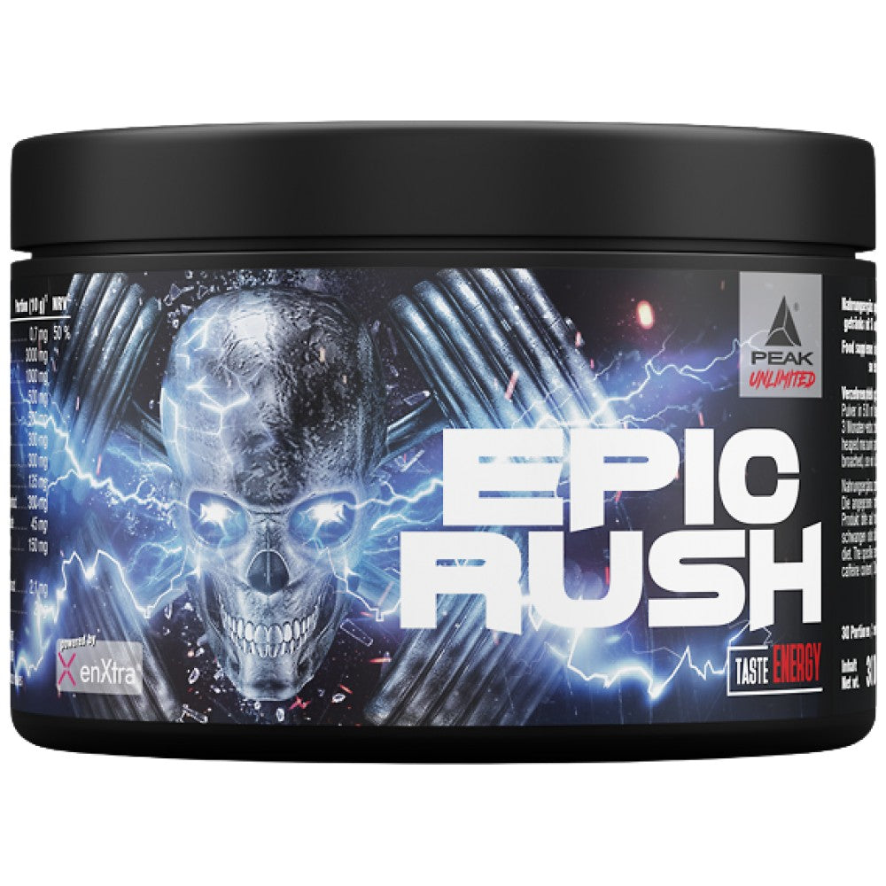 Epic Rush | Hardcore Focus pre -allenamento o matrice di gioco con enxtra ™ - 300 grammi