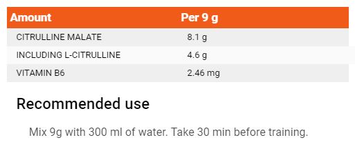 Citrulline Malalate - 200 grammi