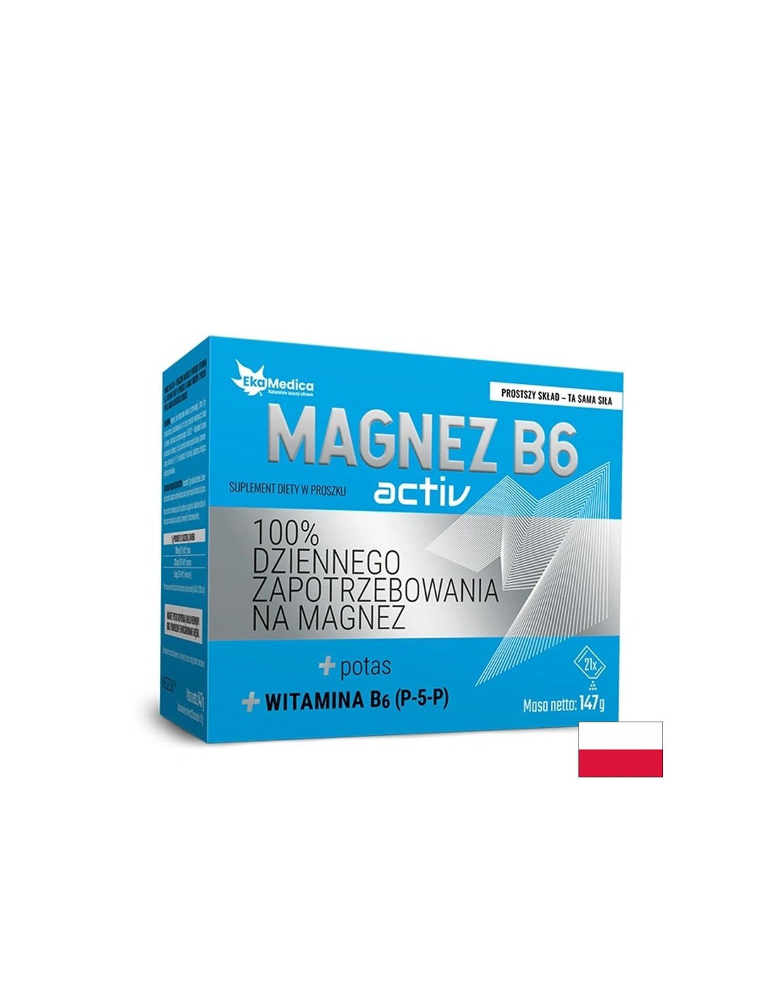 Energia e salute del cuore - Magne B6 Active (magnesio, potassio, vitamina B6), 21 buste