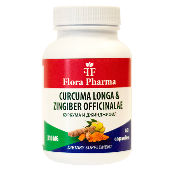 Curcuma e Zenzero /60 capsule, 30 dosi/ FLORA PHARMA